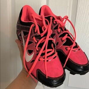 Nike Women's Baseball Cleats- Pink and Black size 6Y